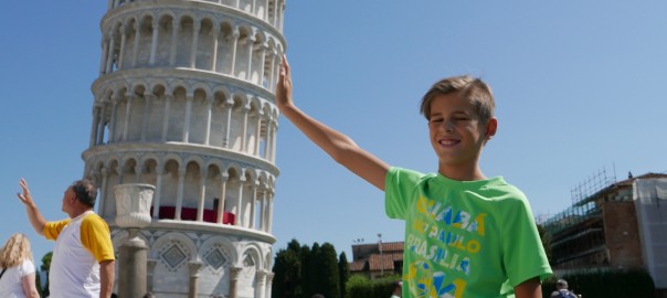 Holding up the tower of Pisa
